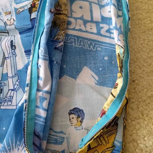 vintage 80s Empire Strikes Back twin duvet comforter cover & pillow case - Picture 5 of 9